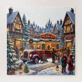 Weihnachts-Essen-Lieferwagen Puzzle