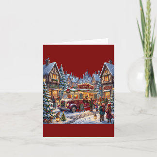 Weihnachts-Essenswagen Karte