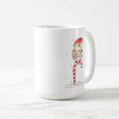 Weihnachts-Eule Kaffeetasse (VorderseiteRechts)