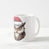 Weihnachts-Eule Kaffeetasse (VorderseiteRechts)
