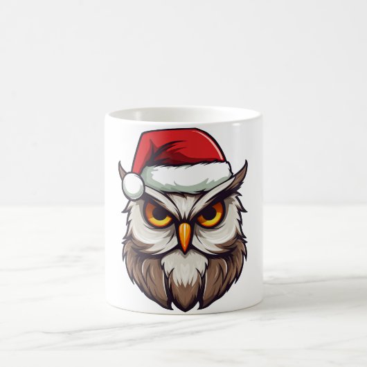 Weihnachts-Eule Kaffeetasse (Mittel)