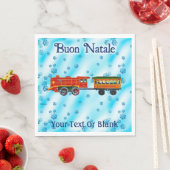 Weihnachts-Express - Buon Natale Serviette (Beispiel)