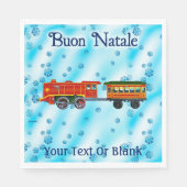 Weihnachts-Express - Buon Natale Serviette (Vorderseite)