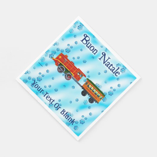 Weihnachts-Express - Buon Natale Serviette (Ecke)