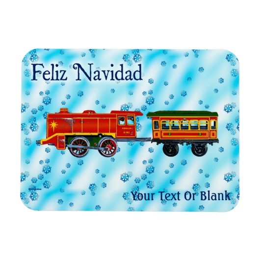 Weihnachts-Express - Feliz Navidad Magnet (Horizontal)