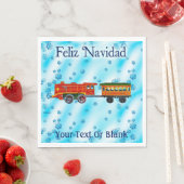Weihnachts-Express - Feliz Navidad Serviette (Beispiel)