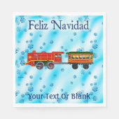 Weihnachts-Express - Feliz Navidad Serviette (Vorderseite)
