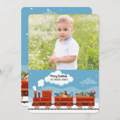Weihnachts-Express-Foto Einladung (Vorne/Hinten)