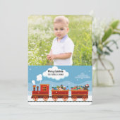 Weihnachts-Express-Foto Einladung (Stehend Vorderseite)