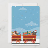 Weihnachts-Express-Foto Einladung (Rückseite)