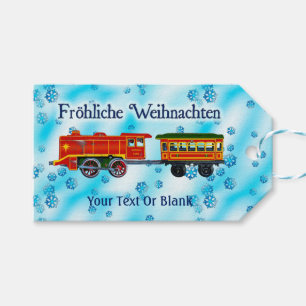 Weihnachts-Express - Fröhliche Weihnachten Geschenkanhänger
