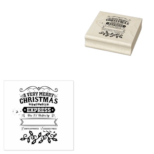 Weihnachts-Express Gummistempel (Stempel)