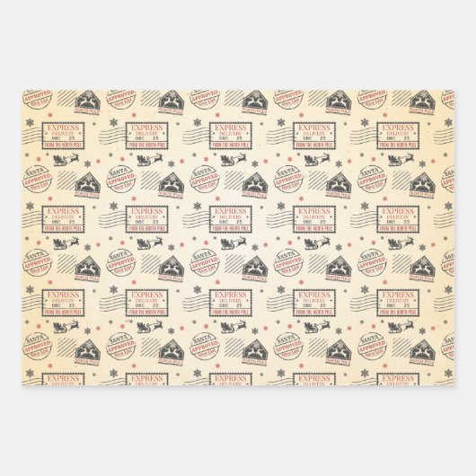 Weihnachts-Express-Lieferung Geschenkpapier Set (Vorderseite 3)