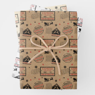 Weihnachts-Express-Lieferung Geschenkpapier Set