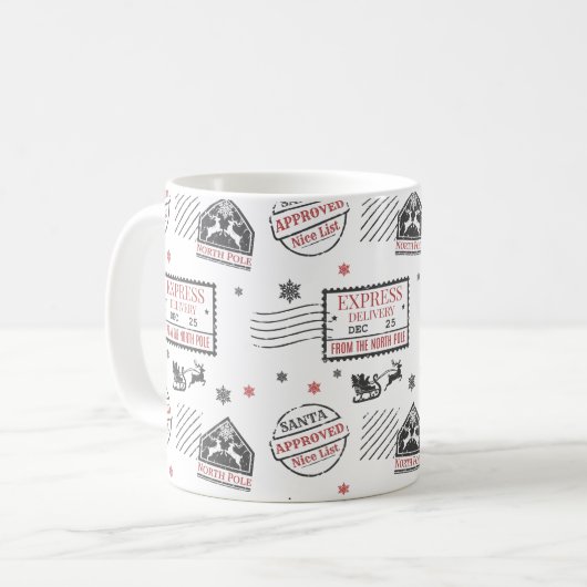 Weihnachts-Express-Lieferung Kaffeetasse (Vorderseite Links)