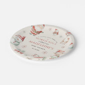 Weihnachts-Express-Lieferung Kinderdusche von Nort Pappteller (Schrägansicht)