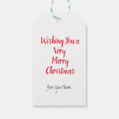 Weihnachts-Express, Sonderlieferung Geschenkanhänger (Rückseite)