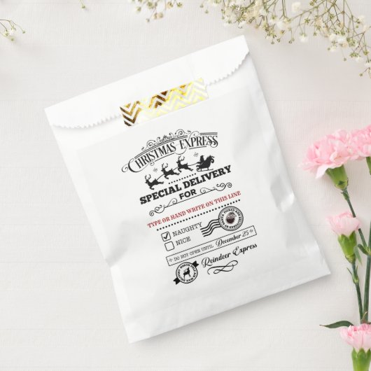 Weihnachts-Express-Sonderlieferung NAUGHTY-Leckere Geschenktütchen (Versiegelt)