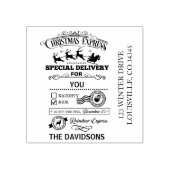 Weihnachts-Express Sonderlieferung Weihnachtsmänne Gummistempel (Prägung)