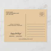 Weihnachts-Express-Zug Feiertagspostkarte (Rückseite)