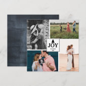 Weihnachts Familie Foto Collage Xmas Card (Vorne/Hinten)