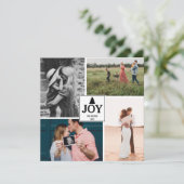 Weihnachts Familie Foto Collage Xmas Card (Stehend Vorderseite)