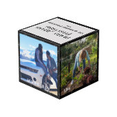 Weihnachts Familie Foto Cube 4 Foto, Countdown Würfel (Rückseite Schrägansicht)