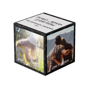 Weihnachts Familie Foto Cube 4 Foto, Countdown Würfel