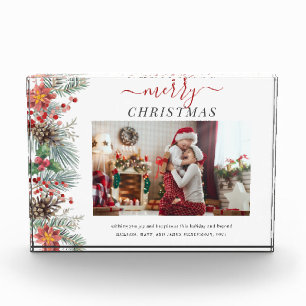 Weihnachts-Familie Foto Script Berries