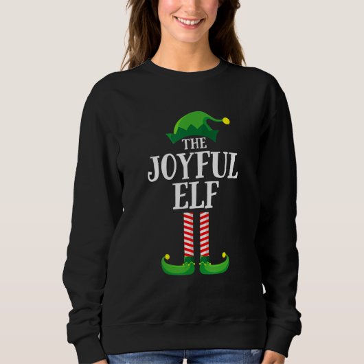 Weihnachts Familie Matching Group Joyful Elf Xmas Sweatshirt (Vorderseite)