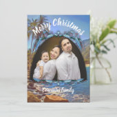 Weihnachts-Familie Urlaub Gruß 761 Feiertagskarte (Stehend Vorderseite)