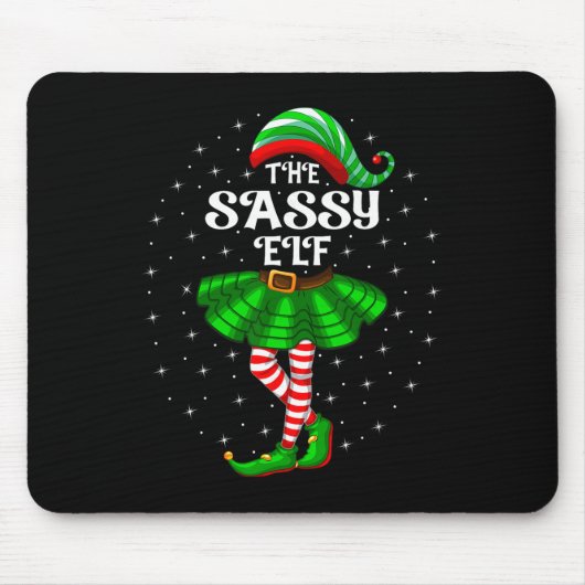 Weihnachts-Familien-Matching-Frauen-Mädchen-Mutter Mousepad (Vorne)