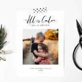 Weihnachts-Familienfoto-Card, modern, Minimalistis