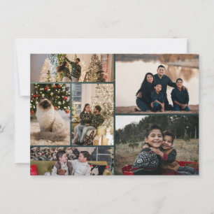 Weihnachts-Familienfoto-Collage Christmas Feiertagskarte