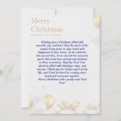 Weihnachts-Familienfotokarte mit Geschenken Einladung (Rückseite)