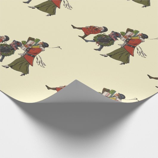 Weihnachts-Familienspass Geschenkpapier (Ecke)