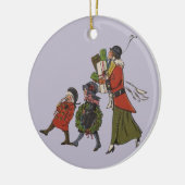 Weihnachts-Familienspass Keramik Ornament (Links)