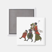 Weihnachts-Familienspass Magnet (Vorderseite/Rückseite)