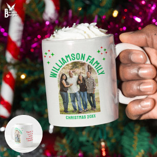 WEIHNACHTS-FAMILIENTREFFEN Gruppen-Andenkenfoto Kaffeetasse
