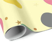 Weihnachts-farbige Kreise Muster Geschenkpapier (Rolleneckpunkt)