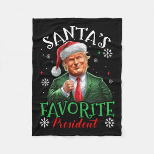Weihnachts-Favorit Funny Trump Weihnachten X Fleecedecke