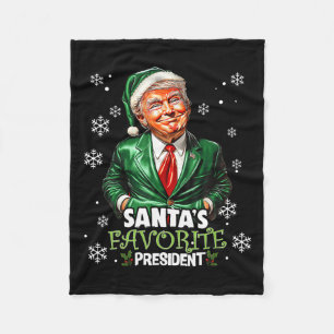 Weihnachts-Favorit Funny Trump Weihnachten X Fleecedecke