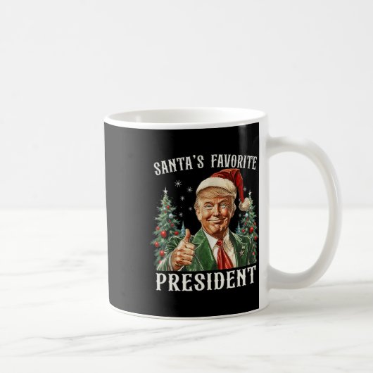 Weihnachts-Favorit Funny Trump Weihnachten X Kaffeetasse (Rechts)