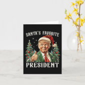 Weihnachts-Favorit Funny Trump Weihnachten X Karte (Gelbe Blume)