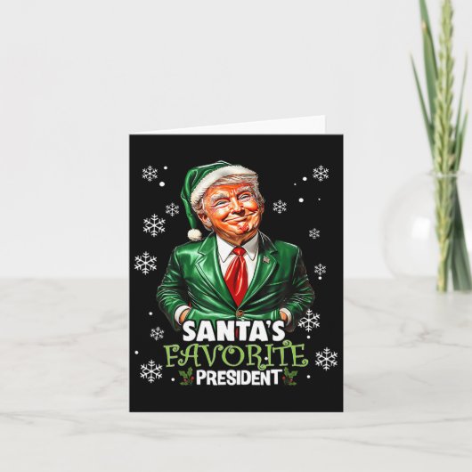 Weihnachts-Favorit Funny Trump Weihnachten X Karte (Vorderseite)