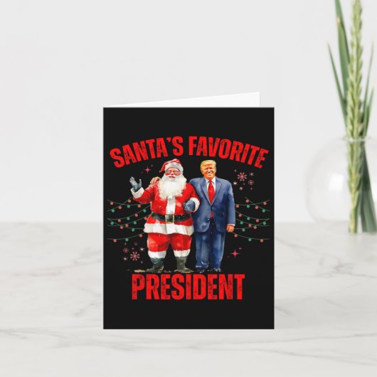 Weihnachts-Favorit Niedlich Trump Ho Karte (Vorderseite)
