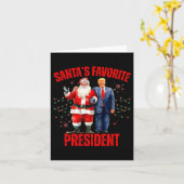 Weihnachts-Favorit Niedlich Trump Ho Karte (Gelbe Blume)