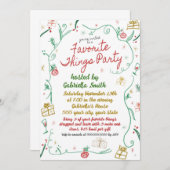 Weihnachts-Favoritentreffen Einladung (Vorne/Hinten)