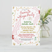 Weihnachts-Favoritentreffen Einladung (Stehend Vorderseite)