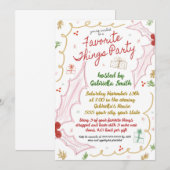 Weihnachts-Favoritentreffen Einladung (Vorne/Hinten)